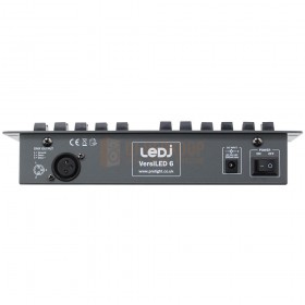 Achterkant LEDJ VersiLED 6 - DMX LED Controller voor 4 lampgroepen RGBWUV