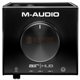 Voorkant M-Audio Air Hub - USB-bewakingsinterface met ingebouwde 3-poorts hub