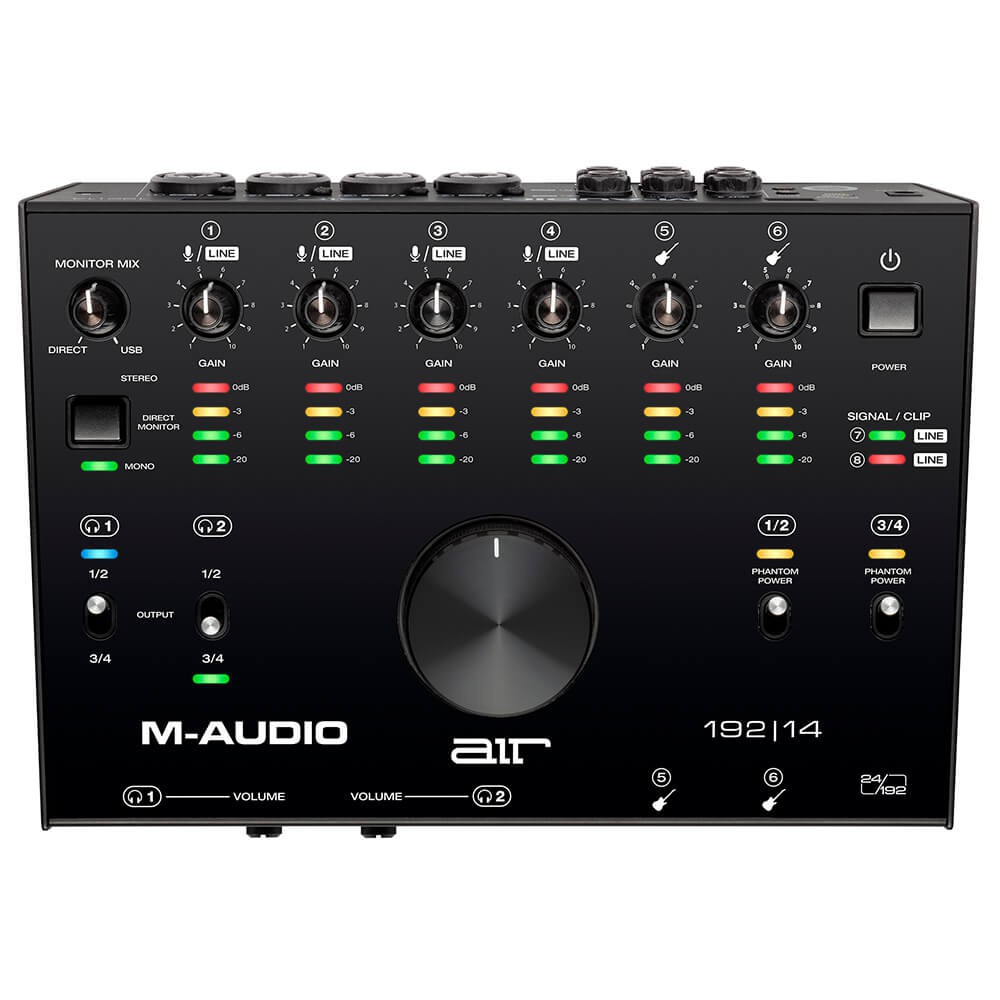 Bovenkant M Audio Air 192|14 - 8-In/4-Out 24/192 USB Audio Interface