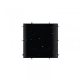 LED's paars LEDJ LEDJ434 - Zwart RGB Starlit 2ft x 2ft dansvloerpaneel (4-zijdig)