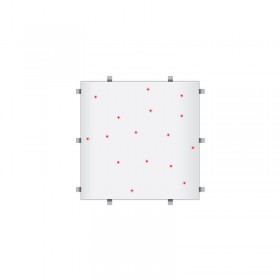 LED's rood LEDJ LEDJ431- Wit RGB Starlit 2ft x 2ft dansvloerpaneel (4-zijdig)