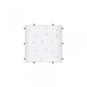 LED's blauw LEDJ LEDJ431- Wit RGB Starlit 2ft x 2ft dansvloerpaneel (4-zijdig)