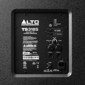 Achterkant close up Alto Professional TS318S 2000-Watt 18" Actieve SUB Woofer