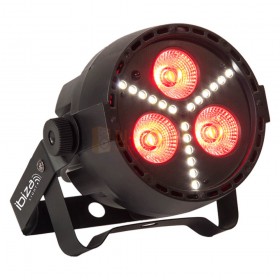 Rood Ibiza Light PAR-MINI-STR - 4-IN-1 RGBW LED PAR CAN MET SMD LED STROBE