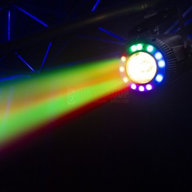 Licht effect geel BeamZ PS40 Beam Spot 4-in-1 40W met LED-ring