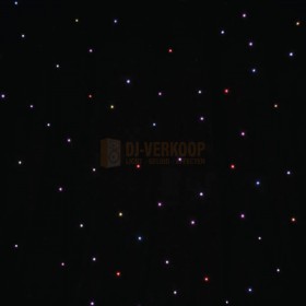 Lichteffect LEDJ STAR12 - PRO 6 x 3 m Tri LED zwarte sterrensysteem