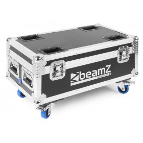 Flightcase voorkant - BeamZ FCC66 - Flightcase for 6x BBP66 Uplights with charging