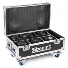 Open Flightcase - BeamZ FCC66 - Flightcase for 6x BBP66 Uplights with charging