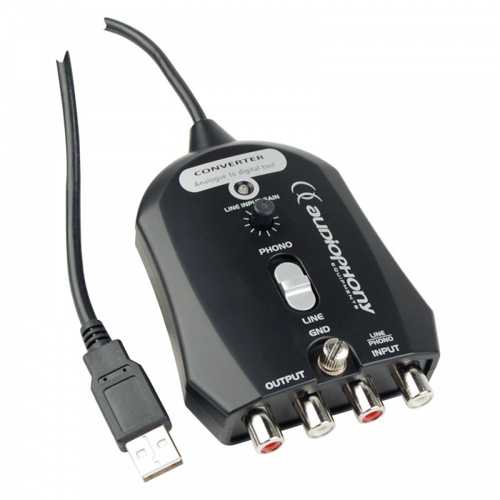 Audiophony  Converter - Audiophony USB/PHONO/LINE Converter