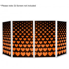 Oranje Equinox Eqled11C - DJ Screen Heart Design Lycra (4-pack