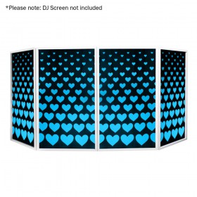 Blauw Equinox Eqled11C - DJ Screen Heart Design Lycra (4-pack