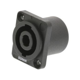 Voorkant Sweex Connector Speaker - 4-Pin ABS Kunststof Zwart