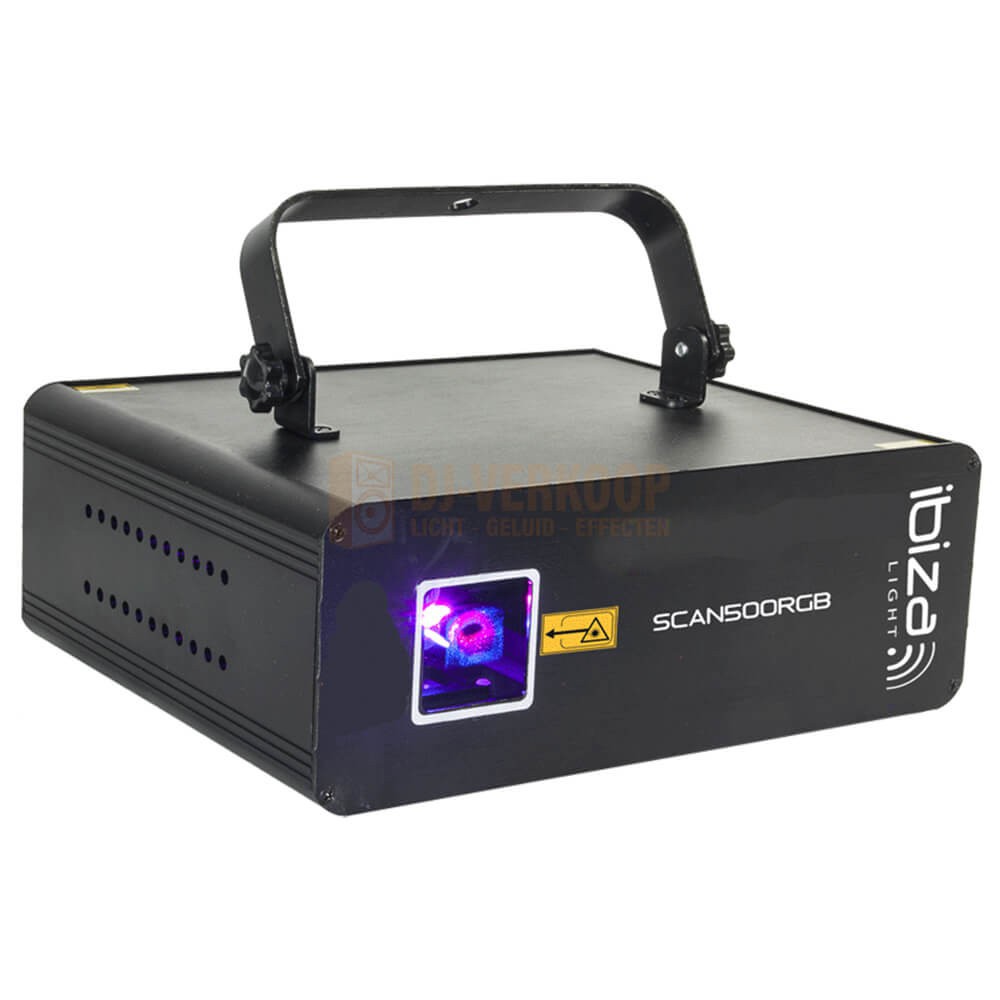 Ibiza Light SCAN500RGB - DMX Bestuurde RGB laser 500mw