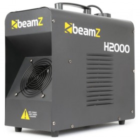 voorkant, ventilator Beamz H2000 - Hazer effect Fazer Rookmachine met DMX (oud)