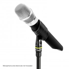 voorbeeld2 met microfoon Gravity MS CLMP 34 - Handheld Draadloze Microfoon Clip
