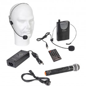 Accessoires van de Ibiza Sound PORT12UHF-MKII - 12" Mobiel Alles in een geluidsysteem met Draadloze mic, USB en Bluetooth