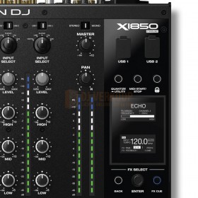 Master, display en menu Denon DJ X1850 PRIME - Pro DJ Mixer