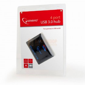 verpakking Gembird UHB-C344 - 4 poorts USB 3.0 hub