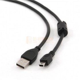 Close-up uiteinde Cablepert - Premium Mini (5P)-USB kabel, 1.8 meter