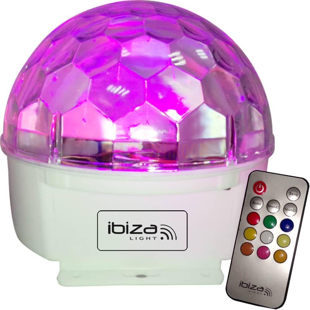 Ibiza Light ASTRO-9C-RC - 9-Kleurige Astro (RGBWAGPOP) LED Licht Effect met Afstandsbediening