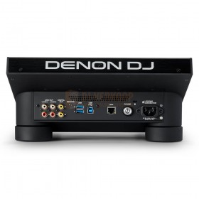 achterkant aansluitingen Denon DJ SC6000M Prime - Professionele DJ-mediaspeler met gemotoriseerd plateau en touchscreen