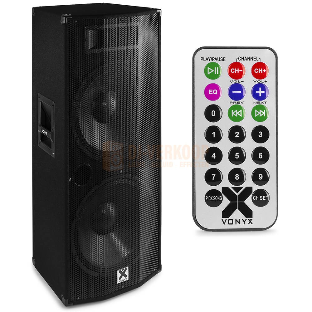 verlies uzelf wetgeving risico Vonyx CVB215 - PA Speaker Active 2x 15” BT MP3 1600W