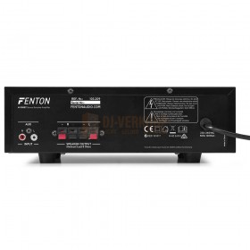 Achterkant met zichtbare inputs en outputs Fenton AV100BT - Stereo HiFi versterker