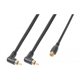 PD Connex CX142 - Kabel 2x RCA Male - 1x RCA Female 0,3M
