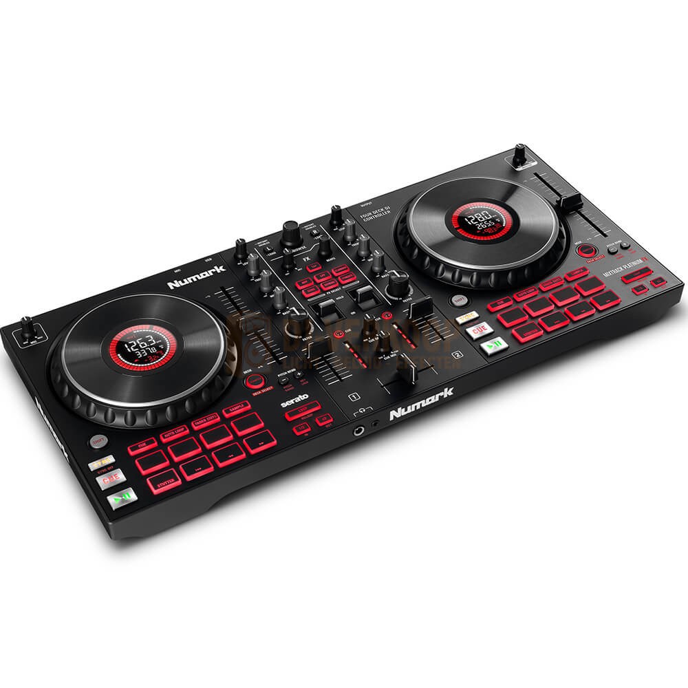 Numark Mixtrack Platinum FX - 4-Deck DJ-controller met jogwheel-displays en FX-paddles