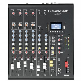 Audiophony MPX8 - 8 kanaals mixer