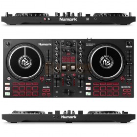 boven voor en achter aanzicht Numark Mixtrack Pro FX - 2-Deck DJ Controller met FX Paddles