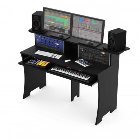 Glorious Workbench - Producer tafel  zwart met voorbeeld apparatuur 3