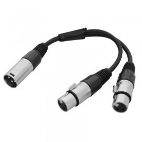 W audio CABL125 - XLR Splitter kabel 0.25m XLR Male - 2 x XLR Female