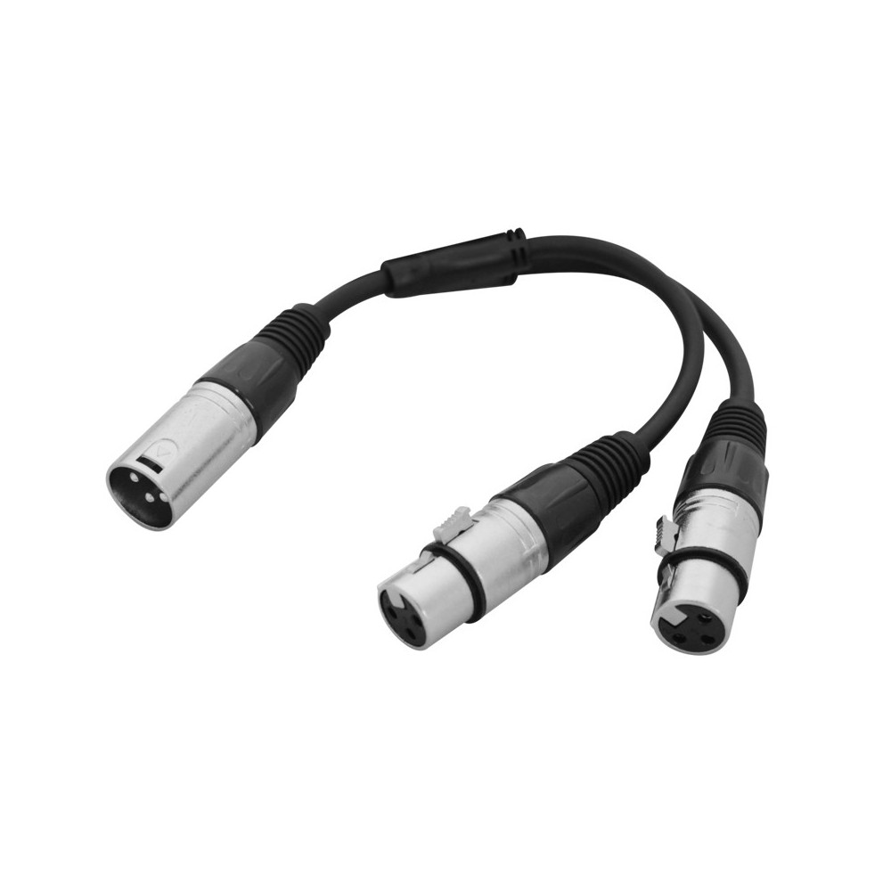 W audio CABL125 - XLR Splitter kabel 0.25m XLR Male - 2 x XLR Female