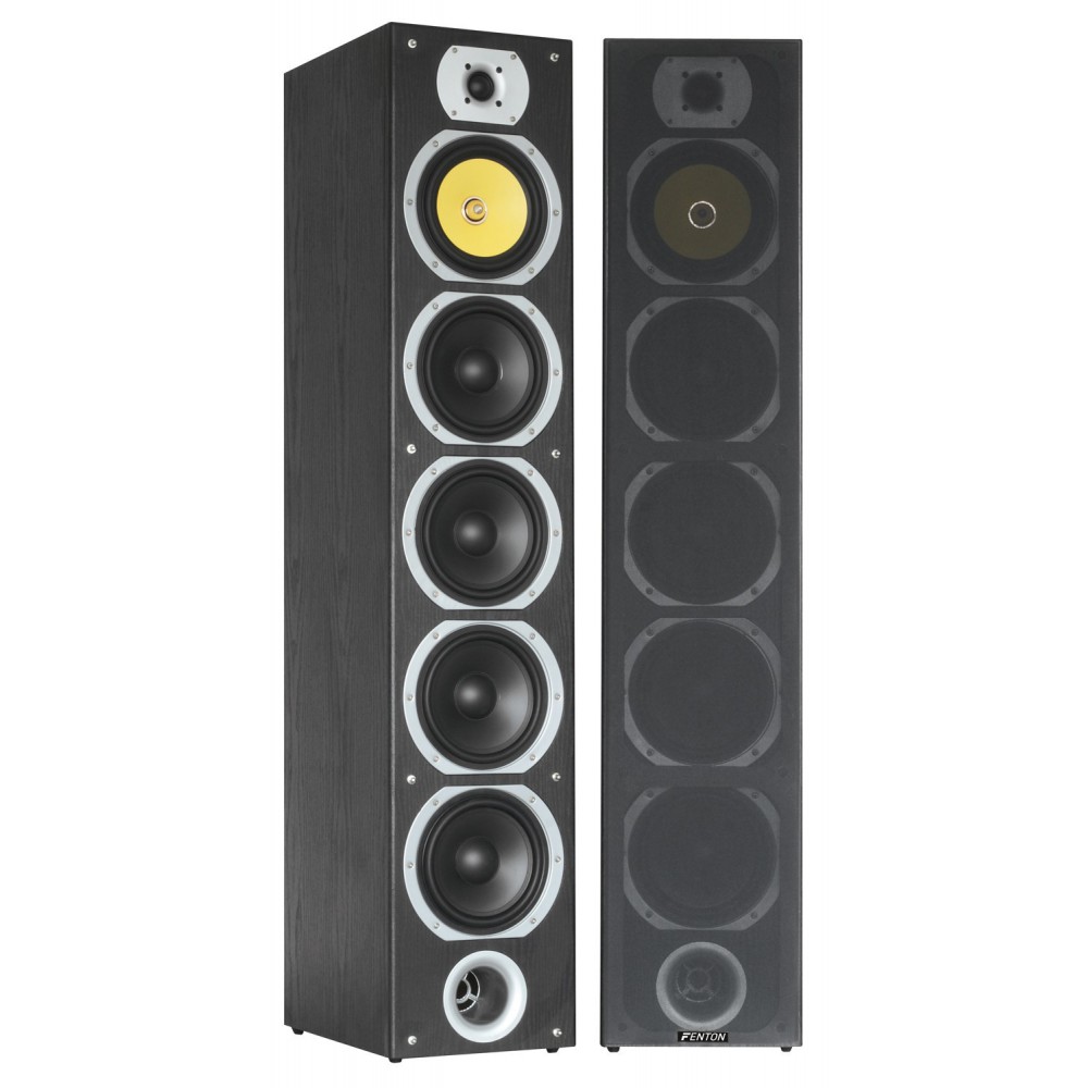 Fenton SHFT57B - Tower speaker set met 4x 6.5" woofer