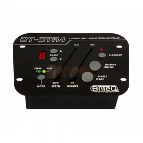 Briteq BT-STR4 - stoboscoop dmx controller bovenkant