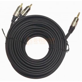 opgerold CableExpert CCA-352 series - Premium audiokabel RCA naar stereo 3.5 mm mini-jack 1.5 tot 10 meter