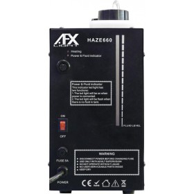 AFX HAZE660 - Hazer effect Fazer Rookmachine Achterkant