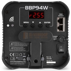 BeamZ BBP94W - Battery Uplight led Par 4x 12W WDMX onderkant