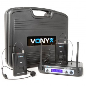 VONYX WM512H - 2-Kanaals VHF Draadloos Microfoonsysteem