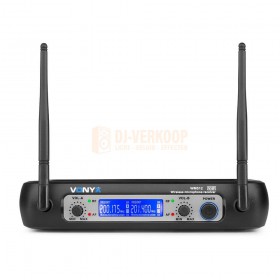 VONYX WM512C - 2-Kanaals VHF Draadloos Microfoonsysteem ontvanger