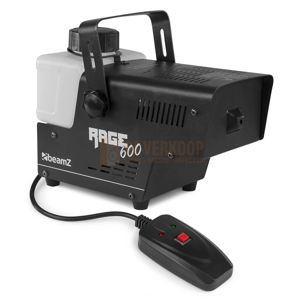 BeamZ Rage 600I - Rookmachine met bediening aan draad totaal product
