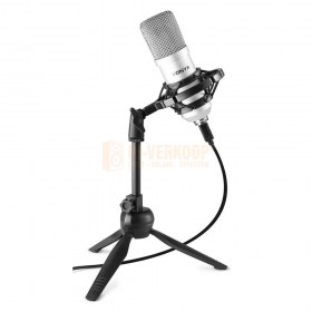 VONYX CM300S - Studio Microphone USB Titanium op statief