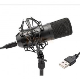 Vonyx CM300B - USB  Studio microfoon zwart usb aansluiting