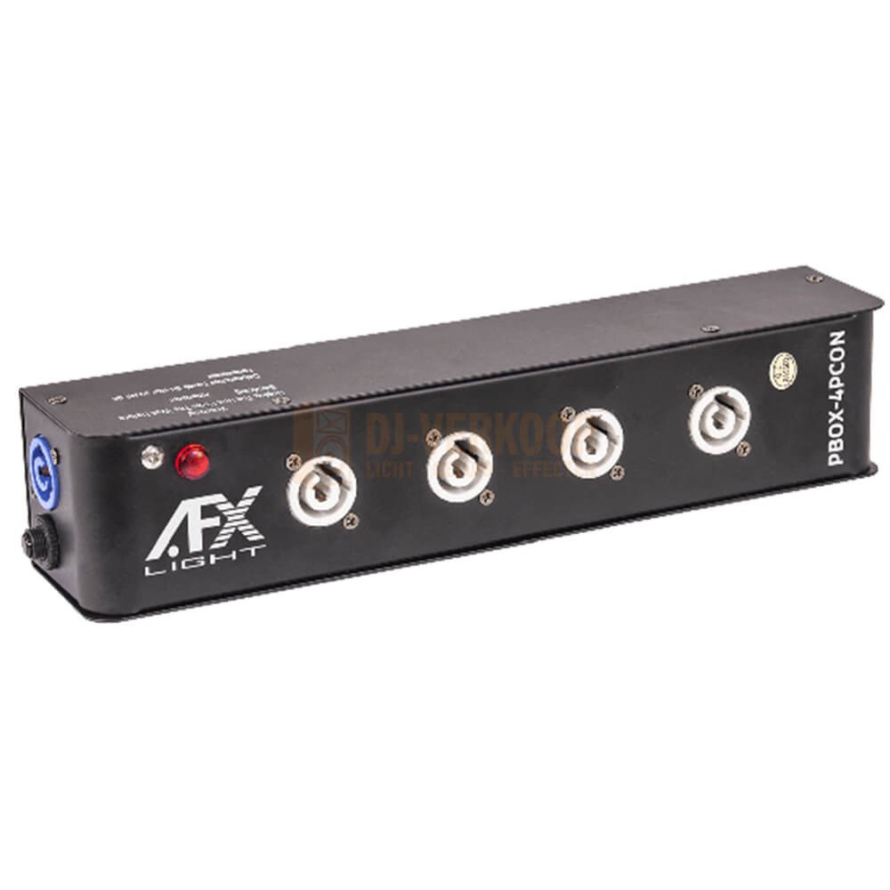 AFX Light PBOX-4PCON - Powercon Stroomverdeelkast 1 in /5 uit