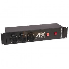 Voorkant - AFX Light PBOX-9SW-FR - Verdeelkast 9x 16A uitgangen voor 19" rack montage
