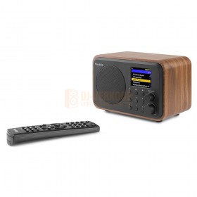 Audizio Venice WIFI Internet Radio - with Battery Wood met afstandsbediening