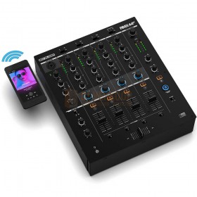 Reloop RMX-44BT - 4 kanaals Bluetooth DJ Club mixer BT verbinden