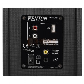 Fenton SHF404B - Powered BT Bookshelf Speakers 4” MP3 aansluiting