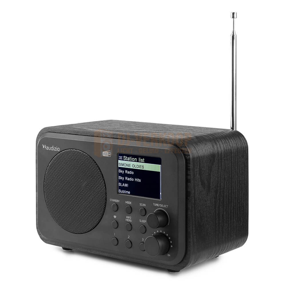 Audizio Milan DAB+ Radio - Digitale tuner met batterij zwart